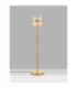 Crown Glass Floor Lamp Satin Gold LED G9 10x5W-4