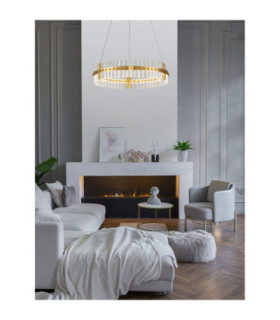 Kezo Pendant Ceiling Light Platinum Gold Triac Dimmable LED 45W 2700lm 3500K-2