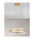 Kezo Pendant Ceiling Light Platinum Gold Triac Dimmable LED 45W 2700lm 3500K-4