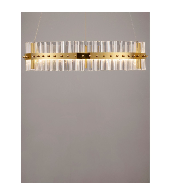 Kezo Pendant Ceiling Light Platinum Gold Triac Dimmable LED 45W 2700lm 3500K-10