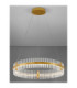 Kezo Pendant Ceiling Light Platinum Gold Triac Dimmable LED 56W 3360lm 3500K-3