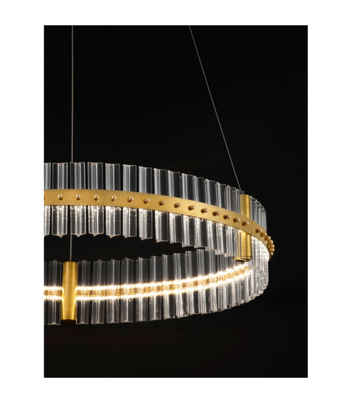 Kezo Pendant Ceiling Light Platinum Gold Triac Dimmable LED 56W 3360lm 3500K-5