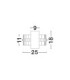 Κεζο Wall Lamp Platinum Gold LED 19W 1140lm 3500K-7