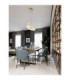 Κεζο Pendant Ceiling Light Platinum Gold Triac Dimmable LED 45W 2700lm 3500K-2