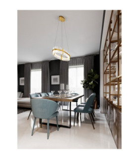 Κεζο Pendant Ceiling Light Platinum Gold Triac Dimmable LED 45W 2700lm 3500K-2