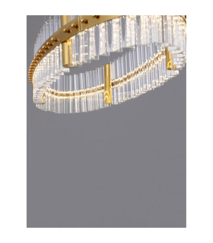 Κεζο Pendant Ceiling Light Platinum Gold Triac Dimmable LED 45W 2700lm 3500K-8