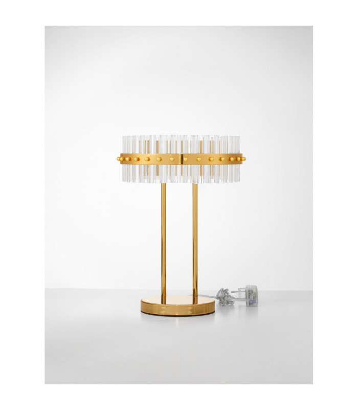 Κεζο Glass Table Lamp Platinum Gold LED 23W 1380lm 3500K-3