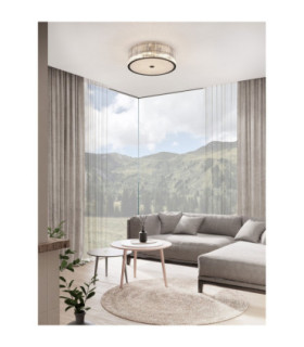 Barok Ceiling Light Matt Black LED G9 6x5W-2