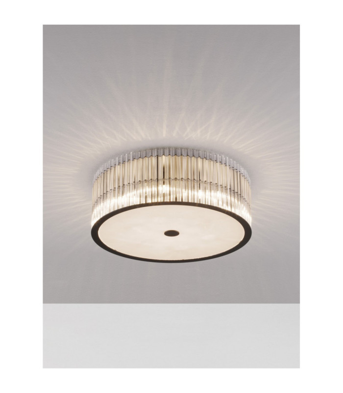 Barok Ceiling Light Matt Black LED G9 6x5W-4