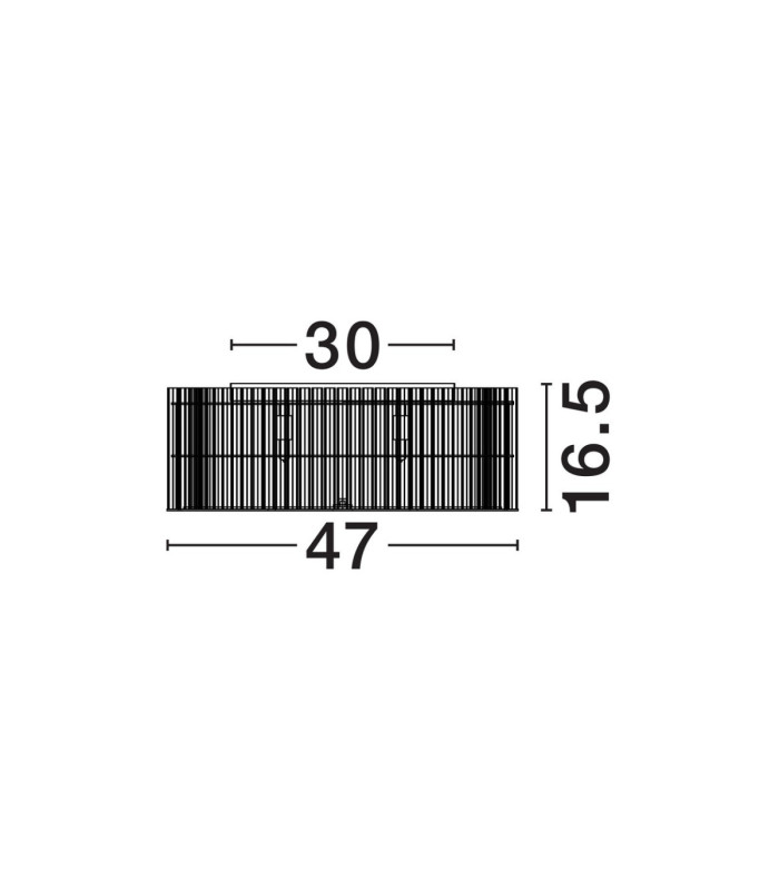 Barok Ceiling Light Matt Black LED G9 6x5W-5