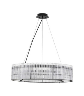 Barok Pendant Ceiling Light Matt Black LED G9 9x5W-1