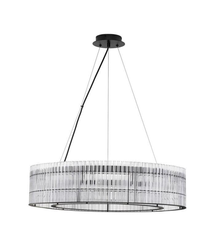 Barok Pendant Ceiling Light Matt Black LED G9 9x5W-1