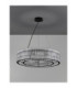 Barok Pendant Ceiling Light Matt Black LED G9 9x5W-3