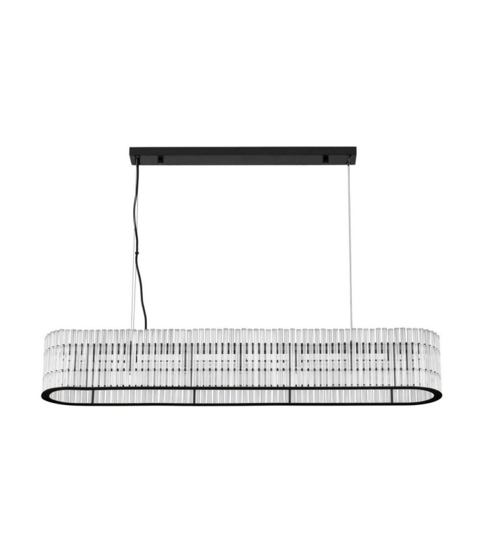 Barok Bar Pendant Ceiling Light Matt Black LED G9 7x5W-1