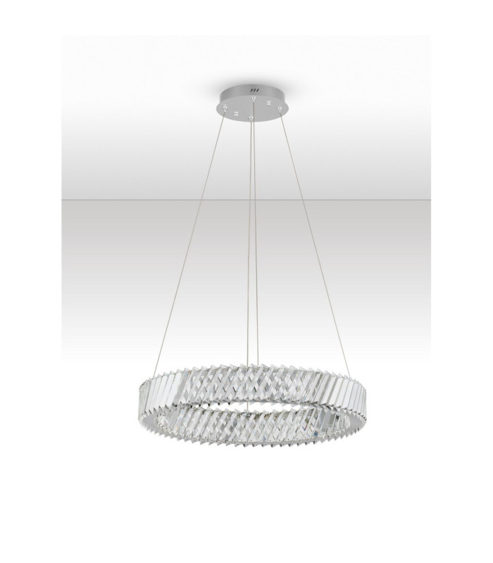 Arietta Pendant Ceiling Light Nickel Triac Dimmable LED 46W 3220lm 3000K-3
