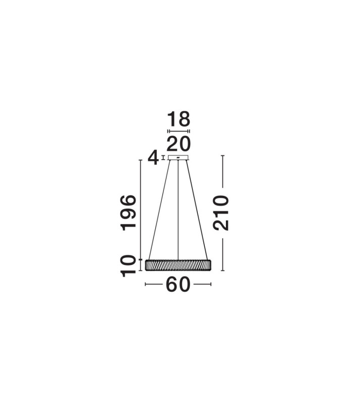Arietta Pendant Ceiling Light Nickel Triac Dimmable LED 46W 3220lm 3000K-6
