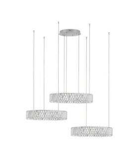 Arietta Pendant Ceiling Light Nickel Triac Dimmable LED 129W 9030lm 3000K-1