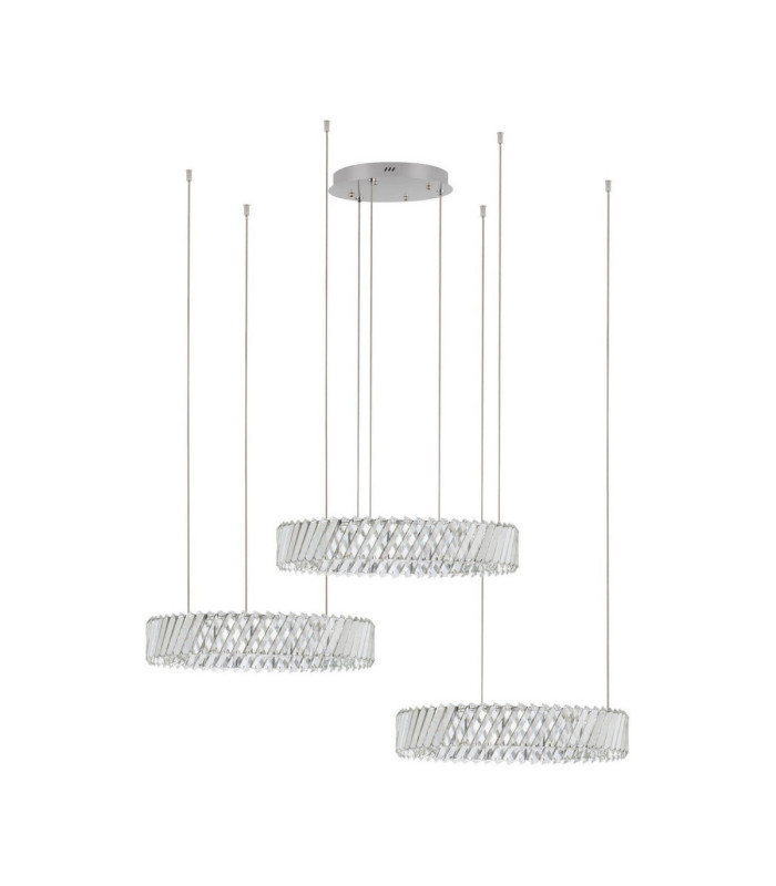 Arietta Pendant Ceiling Light Nickel Triac Dimmable LED 129W 9030lm 3000K-1
