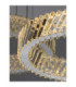 Arietta Pendant Ceiling Light Nickel Triac Dimmable LED 129W 9030lm 3000K-5
