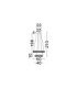 Arietta Pendant Ceiling Light Nickel Triac Dimmable LED 80W 5600lm 3000K-6