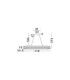 Arietta Bar Pendant Ceiling Light Nickel Triac Dimmable LED 82W 5740lm 3000K-6