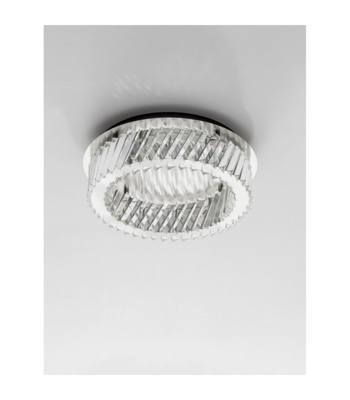Arietta Ceiling Light Nickel Triac Dimmable LED 34W 2380lm 3000K-3