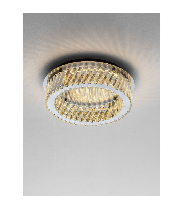 Arietta Ceiling Light Nickel Triac Dimmable LED 34W 2380lm 3000K-4