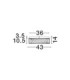 Arietta Ceiling Light Nickel Triac Dimmable LED 34W 2380lm 3000K-5