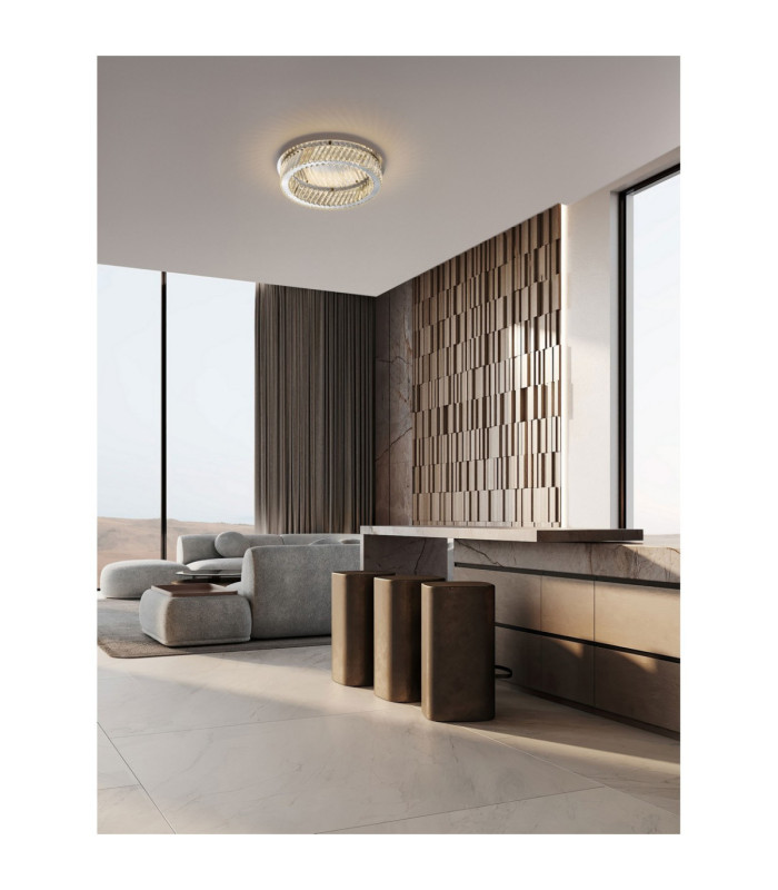 Arietta Ceiling Light Nickel Triac Dimmable LED 40W 2800lm 3000K-2