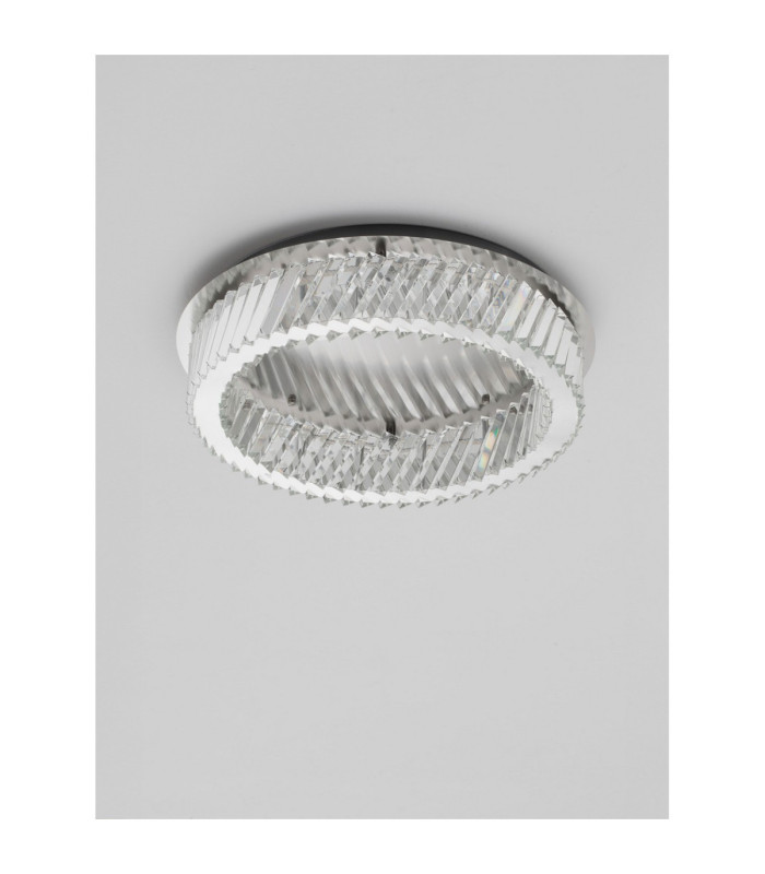 Arietta Ceiling Light Nickel Triac Dimmable LED 40W 2800lm 3000K-3