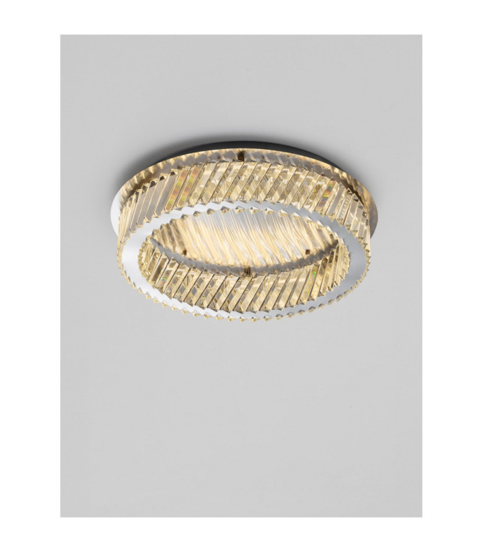 Arietta Ceiling Light Nickel Triac Dimmable LED 40W 2800lm 3000K-4