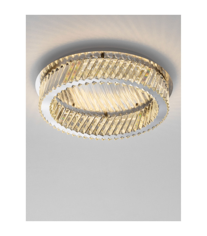 Arietta Ceiling Light Nickel Triac Dimmable LED 40W 2800lm 3000K-5