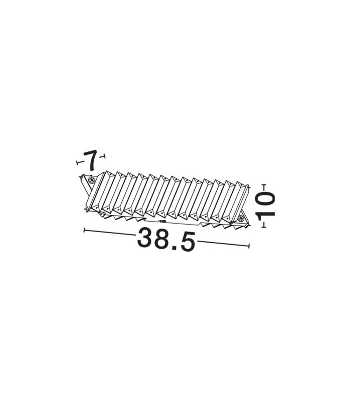 Arietta Wall Lamp Nickel Triac Dimmable LED 9W 630lm 3000K-6