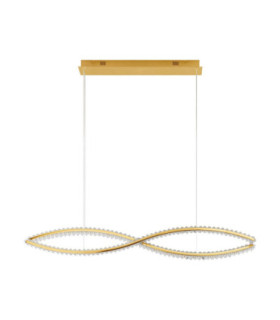 Aurelia Bar Pendant Ceiling Light Platinum Gold Triac Dimmable LED 95W 4750lm 3500K-1