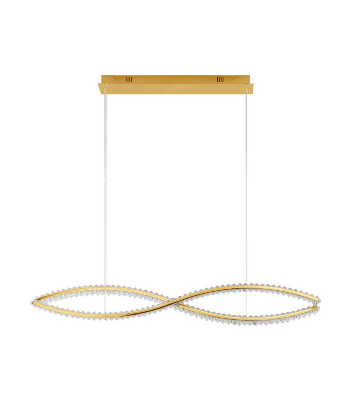 Aurelia Bar Pendant Ceiling Light Platinum Gold Triac Dimmable LED 95W 4750lm 3500K-1
