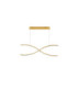 Aurelia Bar Pendant Ceiling Light Platinum Gold Triac Dimmable LED 95W 4750lm 3500K-3