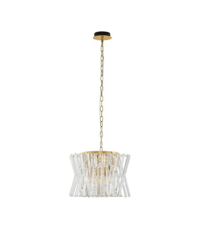 Estrella Pendant Ceiling Light Satin Brass E14 8x5W-1