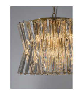 Estrella Pendant Ceiling Light Satin Brass E14 8x5W-2