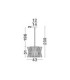 Estrella Pendant Ceiling Light Satin Brass E14 8x5W-6