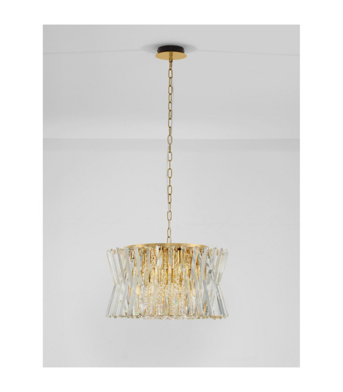 Estrella Pendant Ceiling Light Satin Brass E14 12x5W-4