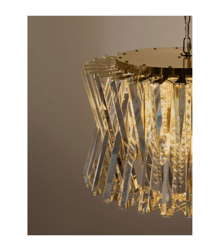 Estrella Pendant Ceiling Light Satin Brass E14 12x5W-5