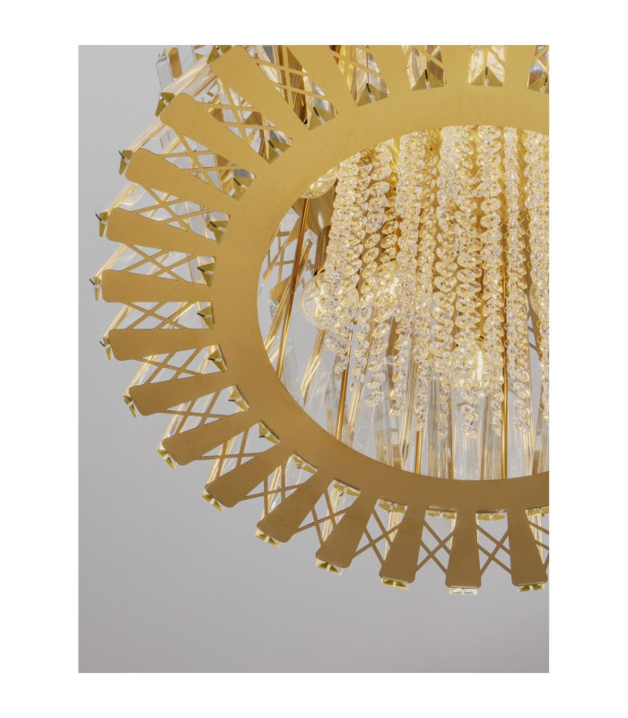 Estrella Pendant Ceiling Light Satin Brass E14 12x5W-6