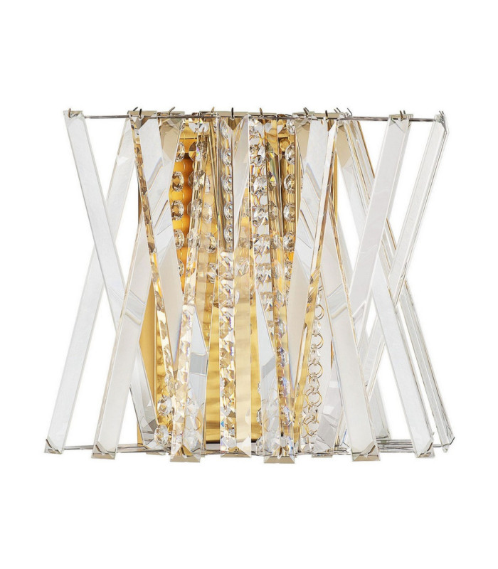 Estrella Wall Lamp Satin Brass E14 2x5W-1