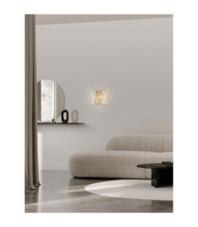 Estrella Wall Lamp Satin Brass E14 2x5W-2