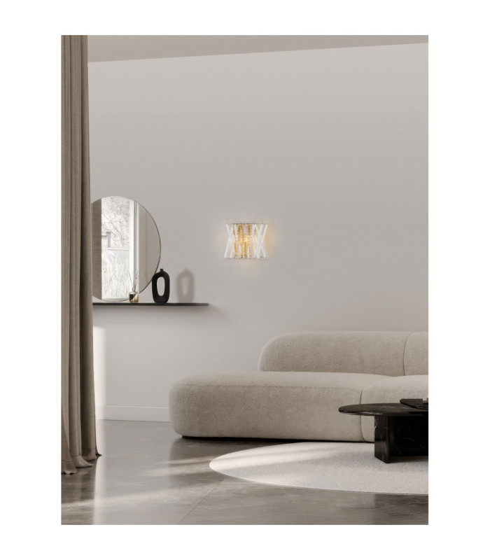 Estrella Wall Lamp Satin Brass E14 2x5W-2
