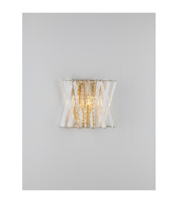 Estrella Wall Lamp Satin Brass E14 2x5W-4