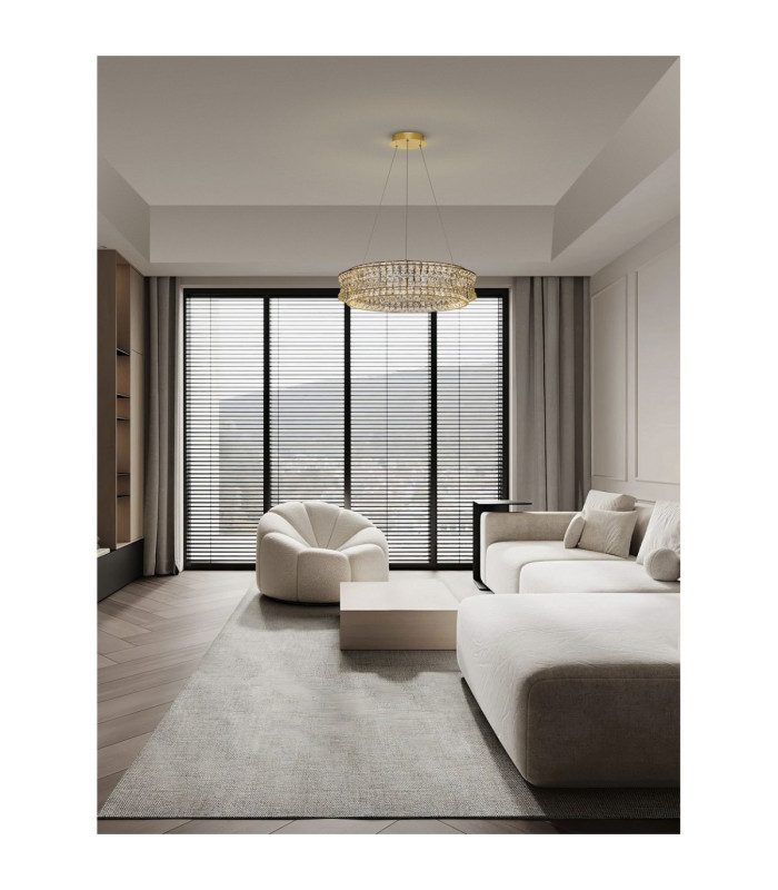 Celysia Pendant Ceiling Light Platinum Gold Triac Dimmable LED 74W 5920lm 3500K-2