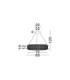 Celysia Pendant Ceiling Light Platinum Gold Triac Dimmable LED 74W 5920lm 3500K-6
