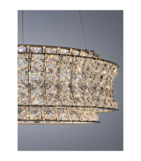 Celysia Pendant Ceiling Light Chrome Triac Dimmable LED 56W 4592lm 3500K-2