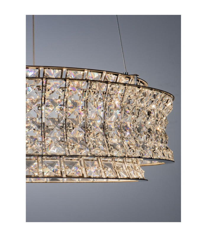 Celysia Pendant Ceiling Light Chrome Triac Dimmable LED 56W 4592lm 3500K-2